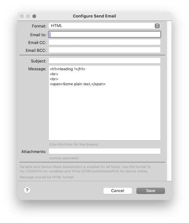 Send HTML Email Image