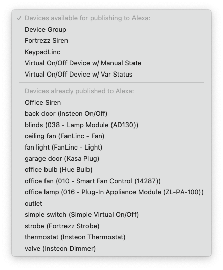Alexa Manage Device List Image