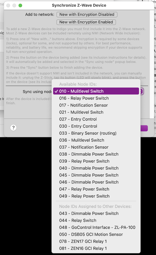 Available Node ID