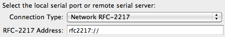 Configuration Serial Port RFC2217 Image