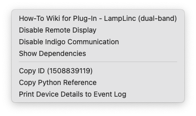 Device Contextual Menu Image