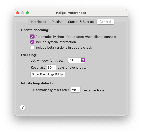 General Preferences Tab Image