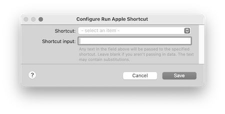 Run Shortcut Action Image