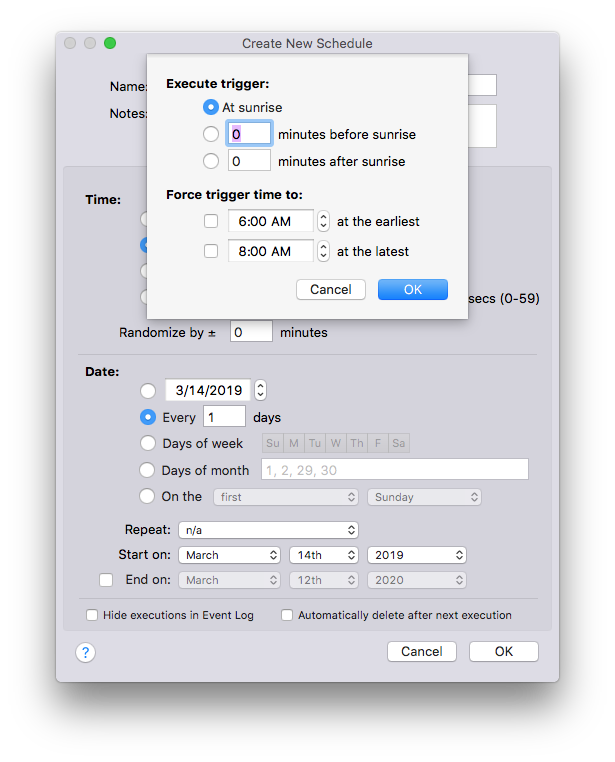 Schedule Time Customize Sheet Image