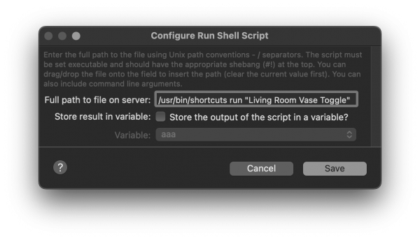 Firing Shortcuts From Indigo Image