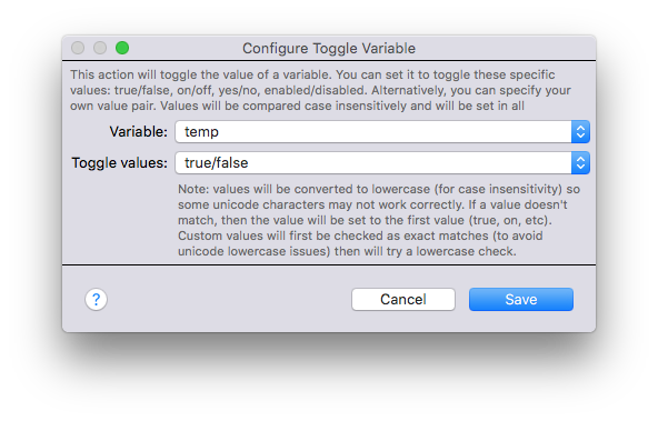 Toggle Variable Action Image