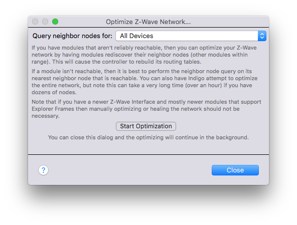 Z-Wave Dialog Optimize Network Image